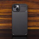 Etui IPHONE 16 PLUS Pancerne Shockproof Nexeri Carbon Fiber czarne