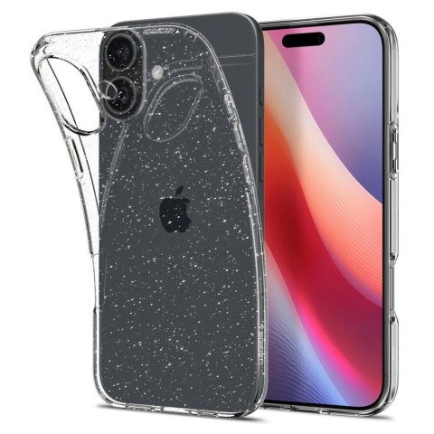 Etui IPHONE 16 PLUS Spigen Liquid Crystal Glitter transparentne