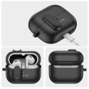 Etui SAMSUNG GALAXY BUDS 3 / 3 PRO Tech-Protect Slim Hook czarne