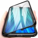 Etui IPHONE 16 PLUS Double Magnetic 360° Aluminium i Szkło Hartowane czarne