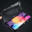 Etui IPHONE 16 PLUS Double Magnetic 360° Aluminium i Szkło Hartowane czarne