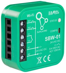 INTELIGENTNY STEROWNIK BRAM I DRZWI SBW-01 Wi-Fi, SUPLA 24 V AC/DC ZAMEL