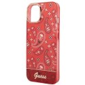 Oryginalne Etui IPHONE 14 Guess Hardcase Bandana Paisley czerwone