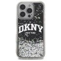 Etui IPHONE 16 PRO DKNY Hardcase Liquid Glitter Arch Logo (DKHCP16LLBNAEK) czarne