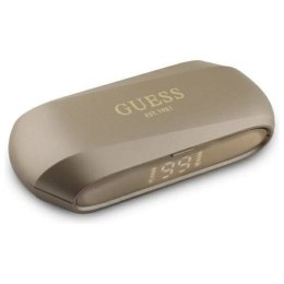 Guess słuchawki Bluetooth GUTWSC2MCDSD TWS + stacja dokująca złoty/gold Elongated Metalic Printed Logo