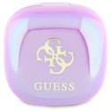 Guess słuchawki Bluetooth GUTWSJ144ESU TWS + stacja dokująca fioletowy/purple Iridescent 4G Printed Logo