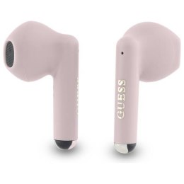 Guess słuchawki Bluetooth GUTWSJ14ESGP TWS + stacja dokująca różowy/pink Printed Classic Logo