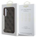 Oryginalne Etui SAMSUNG GALAXY S24 FE Guess Hard Case 4G Metal Gold Logo (GUHCS24FEG4GFBR) brązowe