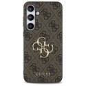 Oryginalne Etui SAMSUNG GALAXY S24 FE Guess Hardcase 4G Big Metal Logo (GUHCS24FE4GMGBR) brązowe