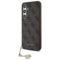 Oryginalne Etui SAMSUNG GALAXY S24 FE Guess Hardcase 4G Charms Collection (GUHCS24FEGF4GBR) brązowe