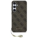 Oryginalne Etui SAMSUNG GALAXY S24 FE Guess Hardcase 4G Charms Collection (GUHCS24FEGF4GBR) brązowe