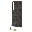 Oryginalne Etui SAMSUNG GALAXY S24 FE Guess Hardcase 4G Charms Collection (GUHCS24FEGF4GBR) brązowe