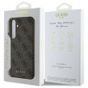 Oryginalne Etui SAMSUNG GALAXY S24 FE Guess Hardcase 4G Charms Collection (GUHCS24FEGF4GBR) brązowe