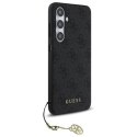 Oryginalne Etui SAMSUNG GALAXY S24 FE Guess Hardcase 4G Charms Collection (GUHCS24FEGF4GGR) szare