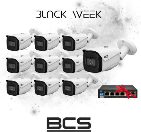 Kamera BCS POINT BCS-P-TIP25FSR4-Ai2 Opakowanie zbiorcze 10szt. Gratis Switch PoE