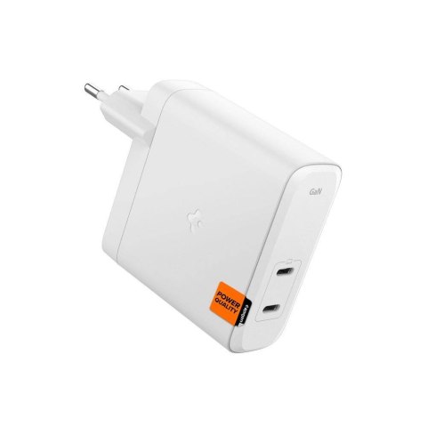 Ładowarka sieciowa SPIGEN ArcStation Pro GaN-1402, 2x USB-C, 140W biała