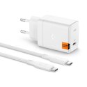 Ładowarka sieciowa SPIGEN ArcStation Pro GaN-651, 1x USB-C, 65W + kabel USB-C biała