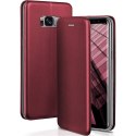 Etui OPPO A17 Portfel z Klapką Skóra Ekologiczna Flip Elegance burgundowe