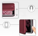 Etui OPPO A17 Portfel z Klapką Skóra Ekologiczna Flip Elegance burgundowe