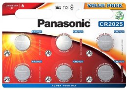 Bateria CR2025 PANASONIC (blister 6 szt.)