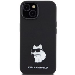 KARL LAGERFELD IPHONE 15 PLUS CHOUPETTE METAL PIN KLHCP15MSMHCNPK BLACK