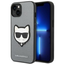 KARL LAGERFELD IPHONE 14 PLUS CHOUPETTE HEAD PATCH KLHCP14MSAPCHG SILVER