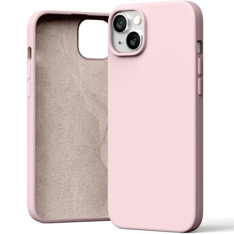 MERCURY SILICONE CASE IPHONE 15 PLUS (6.7), PINK SAND / PUDROWY RÓŻ