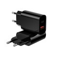 WIWU Ładowarka Sieciowa Wi-U002 PD + QC 20W 1x USB 1x USB-C czarny