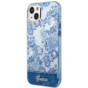 GUESS IPHONE 14 PLUS PORCELAIN COLLECTION GUHCP14MHGPLHB NIEBIESKI/BLUE