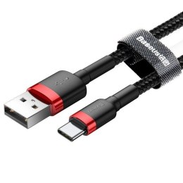 KABEL BASEUS CAFULE USB/USB-C 3A 0.5M RED/BLACK