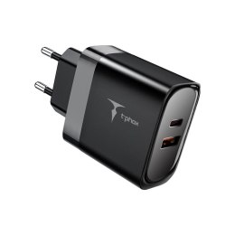 Ładowarka sieciowa T-PHOX STUDY SERIES T-PP07 47W USB/USB-C BLACK