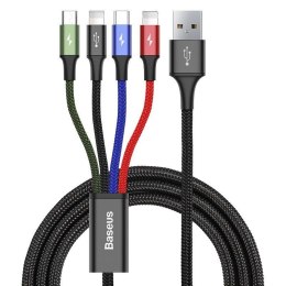 KABEL BASEUS FAST 4w1 3,5A 1,2M USB-C/2xLIGHTNING/MICRO