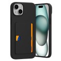 Mercury Rail 2 Card Case Iphone 15 Plus BLACK / CZARNY