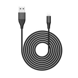 Riversong kabel Alpha S USB - Lightning 1,0m 2,4A czarny CL32