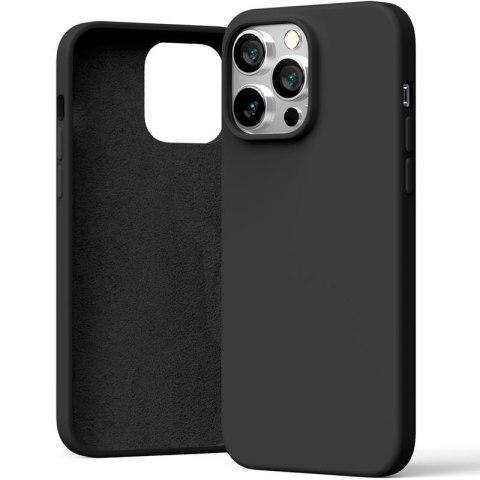 MERCURY SILICONE CASE IPHONE 15 PRO MAX (6.7), BLACK / CZARNY