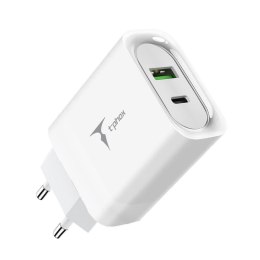 Ładowarka sieciowa T-PHOX STUDY SERIES T-PP07 47W USB/USB-C WHITE