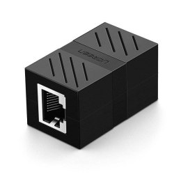 Ugreen złączka sieciowa łącznik kabli sieciowych Ethernet RJ45 10 Gbps czarny