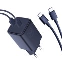 3MK ładowarka sieciowa HYPER CHARGER 45W PD+USB Z KABLEM UBS-C/USB-C CZARNA