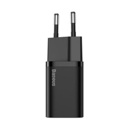 Ładowarka sieciowa BASEUS SUPER SI USB-C/USB-C 25W 1xUSB + KABEL 1M BLACK