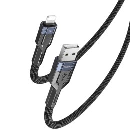 Yesido Kabel CA106 12W USB-Lightning 1.2m 2.4A, BLACK / CZARNY