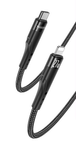 Yesido Kabel CA115 PD 27W Type-C/Lightning 3m 1.67A, BLACK / CZARNY