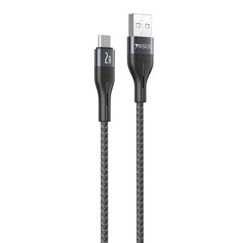 Yesido Kabel CA121 18W USB-Micro 1m 2A, BLACK / CZARNY