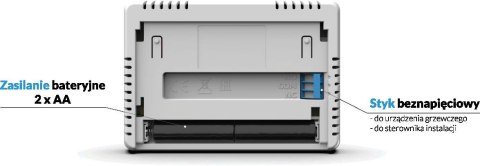 Przewodowy regulator pokojowy biały T-4.1 Tech sterowniki