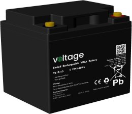 Akumulator AGM Voltage 12V 40Ah VE12-40 (Żywotność 6-9 lat)