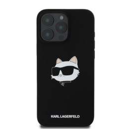 KARL LAGERFELD IPHONE 16 PRO CHOUPETTE HEAD PRINT MAGSAFE KLHMP16LSCHPPLK BLACK