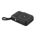 POWERBANK indukcyjny Kruger&Matz 10000 mAh magnetyczny z kablem czarny