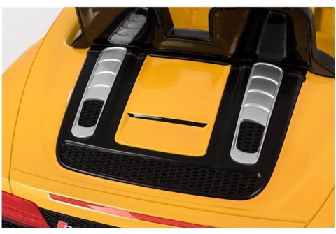 Auto na Akumulator Audi R8 Spyder Żółty Lakierowany Pilot MP3 Światła LED