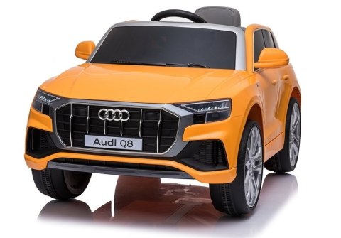 Auto na Akumulator Audi Q8 JJ2066 Pilot Światło LED MP3 Żółty Lakier