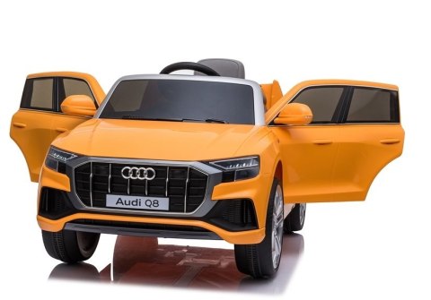 Auto na Akumulator Audi Q8 JJ2066 Pilot Światło LED MP3 Żółty Lakier