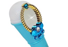 Magiczne Lustro Z Mikrofonem USB MP3 Światła Dźwięki Niebieski